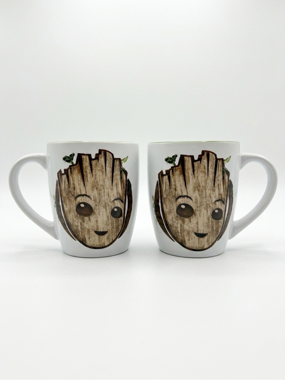 Marvel I Am Groot Ceramic Mugs Set of 2 Silver Buffalo Baby Groot NEW